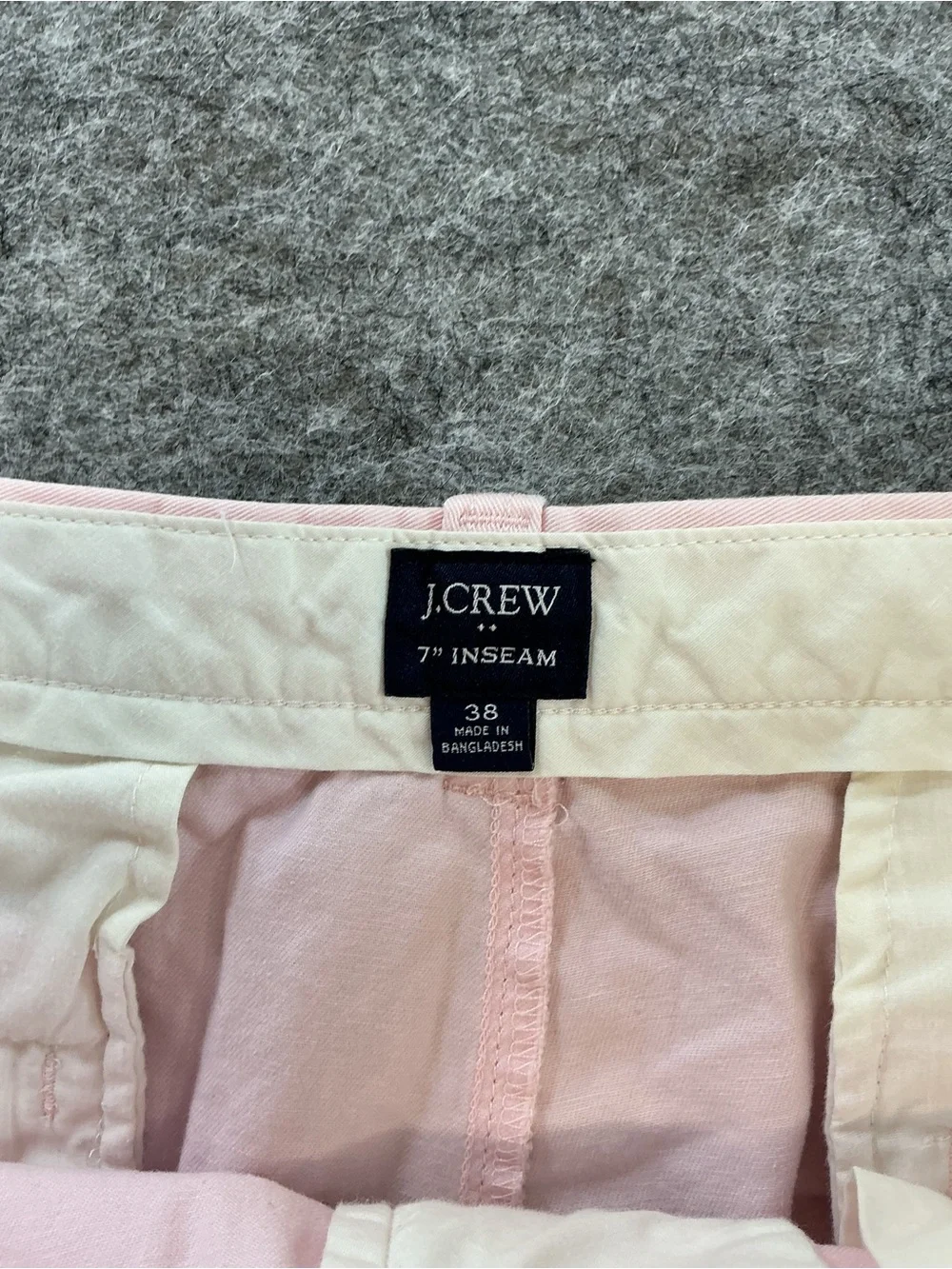J. Crew Men's Pink Cotton Chino Shorts Size 38